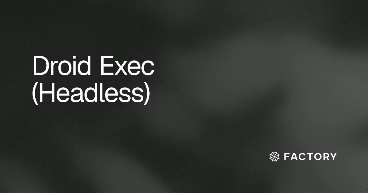 Droid Exec (Headless)